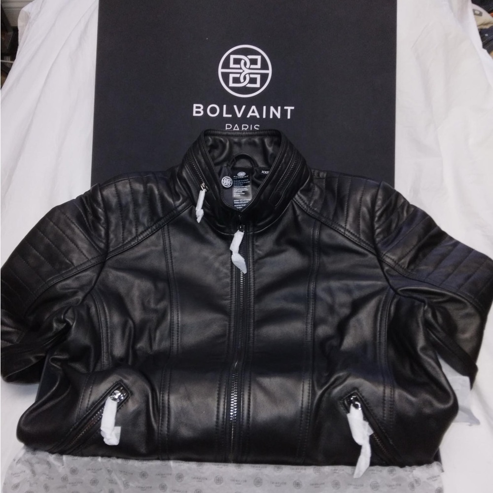 BOLVAINT AMELIE LAMBSKIN WOMENS MOTO JACKET SIZE XXS
Color Black
